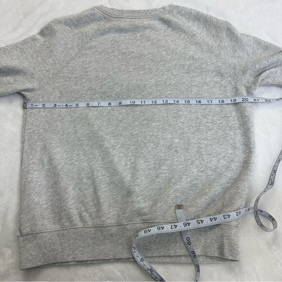 Disney X H&M Women's M Distressed Mickey Mouse Crewneck Sweatshirt Light Gray - Picture 7 of 9